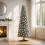 Artificial 6ft Snowy Christmas Tree, Slim Pencil Tree Realistic Snow Look 7