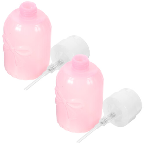 4 Pcs 250ml Refillable Nail Polish Remover Pump Bottles 2
