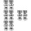 8 Pcs Adjustable Stainless Steel Round Handrail Extension Connector 9