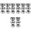 8 Pcs Adjustable Stainless Steel Round Handrail Extension Connector 5