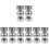8 Pcs Adjustable Stainless Steel Round Handrail Extension Connector 4