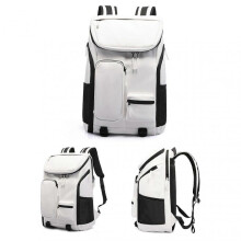 (White) Men\'s Fashion Travel Backpack Minimalist Solid Color Laptop Backpack for Outdoor Camping Hiking