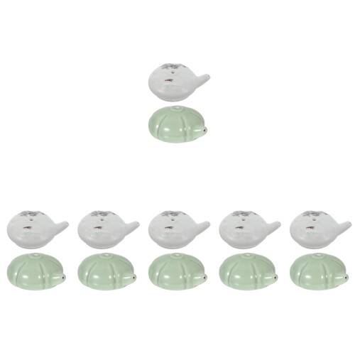 12 Pcs Portable Water Droppers Ceramic Ink Containers For Calligraphy 2