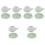 12 Pcs Portable Water Droppers Ceramic Ink Containers For Calligraphy 6