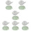 12 Pcs Portable Water Droppers Ceramic Ink Containers For Calligraphy 11