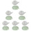 12 Pcs Portable Water Droppers Ceramic Ink Containers For Calligraphy 9