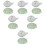 12 Pcs Portable Water Droppers Ceramic Ink Containers For Calligraphy 8