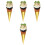 4Pcs Ice Cream Cone Prop Simulation Dessert Shop Display 5
