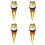 4Pcs Ice Cream Cone Prop Simulation Dessert Shop Display 7