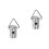 2Pcs Banjo Strap Hook Metal Fastener Locking System 9