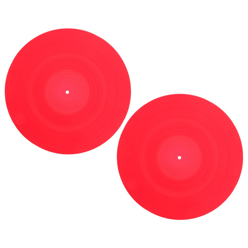 6 Pcs Silicone Turntable Platter Mats Replacement For Record Player 1