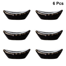 36Pcs Japanese Style Black Ceramic Chopstick Pillow Spoon Fork Holder