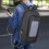 (Light Gray) Men Laptop Solar USB Charging Port Backpack with Ample Storage Space and Multiple Pockets for Business Trip Work School 4