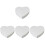 4Pcs Foam Heart Shaped Cake Dummy Model For Baking 4
