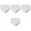 4Pcs Foam Heart Shaped Cake Dummy Model For Baking 5
