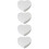 4Pcs Foam Heart Shaped Cake Dummy Model For Baking 10