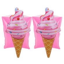 2Pcs Inflatable Arm Floaties Cute Ice Cream Swim Bands For Kids
