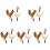 15 Pcs Acrylic Yard Chicken Signs Chicken Shaped Stakes 4