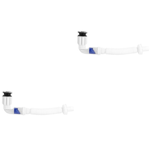 2Pcs Flexible Downcomer For Bathroom Sink Drain 2