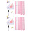 2 Sets 3D Height Measurement Sticker Cartoon Animal Pattern 5