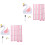 2 Sets 3D Height Measurement Sticker Cartoon Animal Pattern 3
