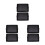 6 Pcs Black Plastic Root Control Flower Pot Tray With Handle 6