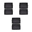 6 Pcs Black Plastic Root Control Flower Pot Tray With Handle 2