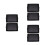 6 Pcs Black Plastic Root Control Flower Pot Tray With Handle 8