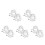 10 Pcs Fire Sprinkler Cover Screw Type Iron Cage Head Protector 3
