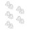 10 Pcs Fire Sprinkler Cover Screw Type Iron Cage Head Protector 6