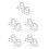 10 Pcs Fire Sprinkler Cover Screw Type Iron Cage Head Protector 7