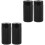 4Pièces Polyvalentes Noires En Aluminium Résistant Usure 5