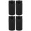 4Pièces Polyvalentes Noires En Aluminium Résistant Usure 7