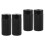 4Pièces Polyvalentes Noires En Aluminium Résistant Usure 6