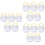 15 Sets Collapsible Brush Washing Bucket Portable Foldable 6