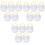15 Sets Collapsible Brush Washing Bucket Portable Foldable 3