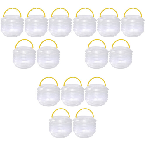 15 Sets Collapsible Brush Washing Bucket Portable Foldable 2