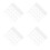 240 Pcs White Flags For Yard Marking Landscape Sprinkler Wire Stake 6