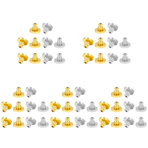 50 Pcs Hypoallergenic Locking Earring Backs For Studs 1