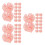 300 Pcs Chocolate Packaging Wrappers With Hollow Rose Pattern 11