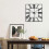 60Cm Large Square Metal Roman Numerals Wall Clock 3