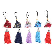 10 Pcs Japanese Style Handmade Sachets With Tassel Hanging Pendants