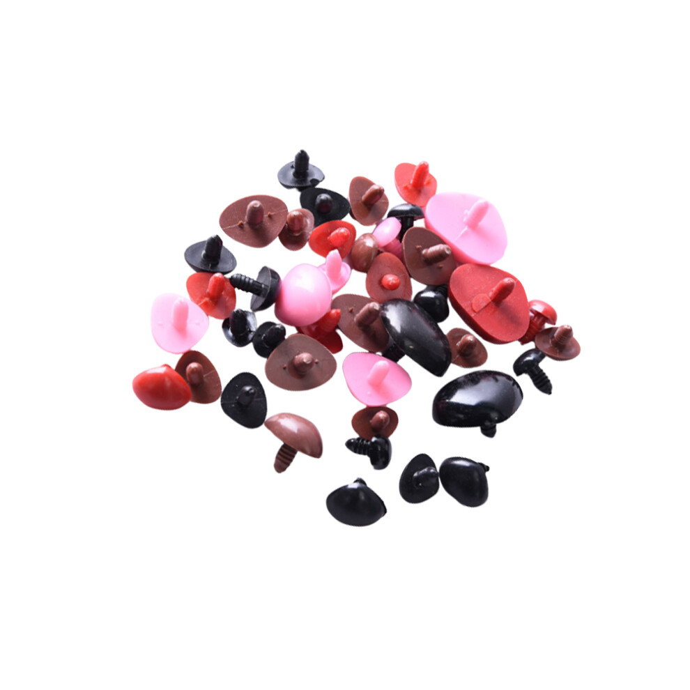 300 Pcs Handmade Dolls DIY Bear Nose Plush Toy Accessories Mixed Color-image-OPC-PKWNMVD-NEW