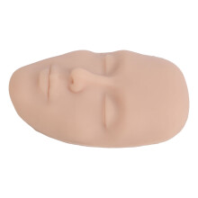 5D Silikon Make-up Übungsmodell Gesicht Mittelhautfarbe 17x10,5x3cm