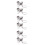 6Pcs Sturdy ABS Pet Hair Keepsake Keychain Compact Storage 9
