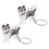 6Pcs Sturdy ABS Pet Hair Keepsake Keychain Compact Storage 2