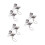 6Pcs Sturdy ABS Pet Hair Keepsake Keychain Compact Storage 5