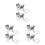 6Pcs Sturdy ABS Pet Hair Keepsake Keychain Compact Storage 4