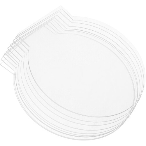 30 Pcs Clear Acrylic Round Panel Thick Sheet For LED Light Base Crafts 1