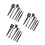 3 Sets 6Pcs Multifunctional Cleaning Brush For Keyboard Home Office 9